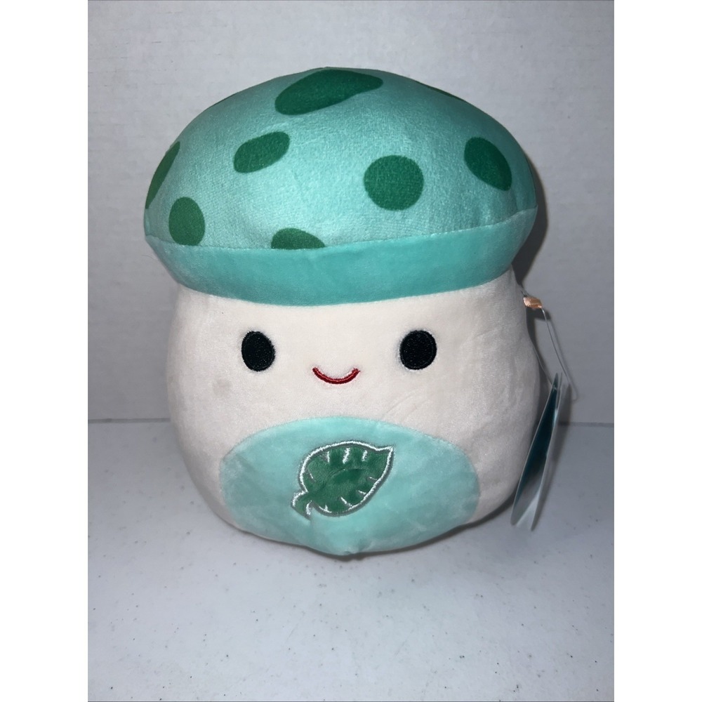 Squishmallow 8" Inch Sydney Green Teal Leaf Mushroom Hot Topic Exclusive NWT